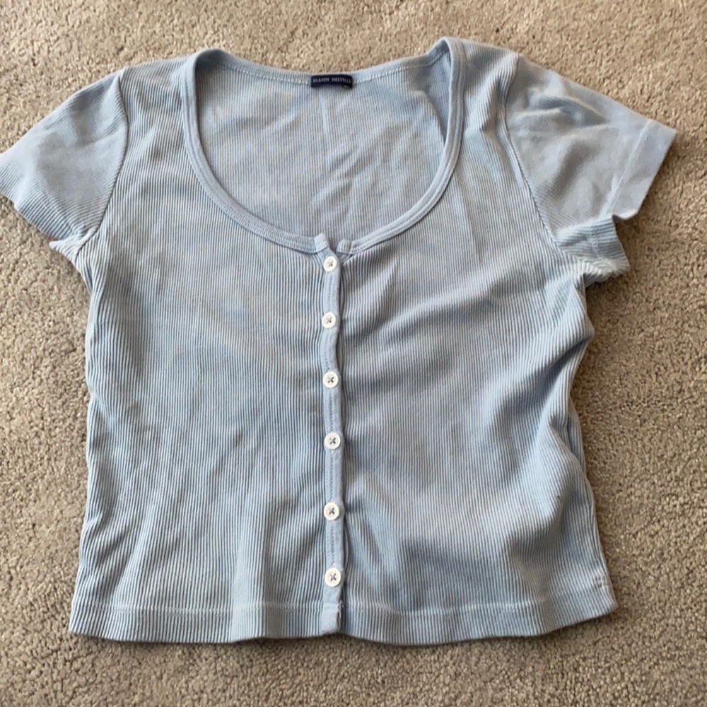 Brandy Melville Blue Zelly Top